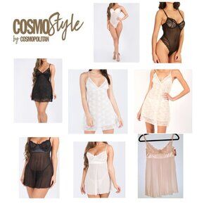 NEW 8pc Lingerie BUNDLE Size Medium (8-10)  Nightgown Babydoll  Slip Set Lot NWT